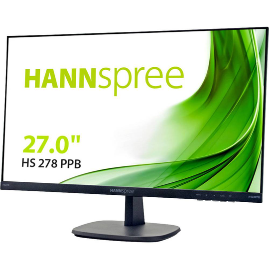 Hannspree HS278PPB LCD-skärm 68.6 cm (27 tum) EEK D (A - G) 1920 x 1080 pixel Full HD 5 ms PLS LED