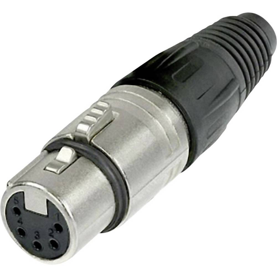 Neutrik NC5FX XLR-kontakter Hona rak Antal poler: 5 Silver 1 st