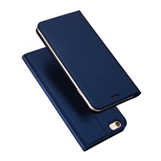 DUX iPhone SE / 5 / 5S Slimmat skinn fodral - Blå