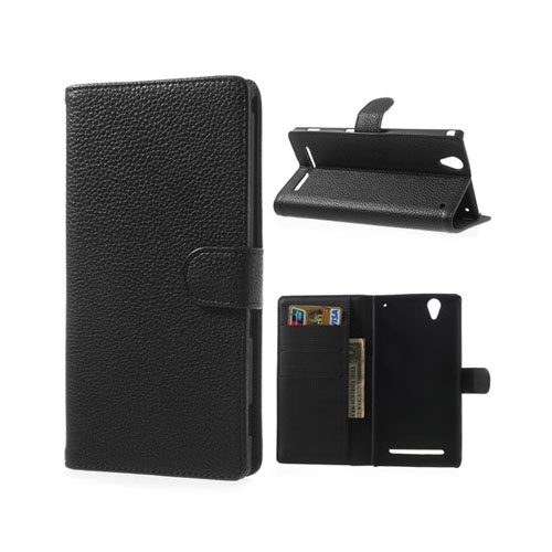 Wall Street (Svart) Sony Xperia T2 Ultra Läderfodral
