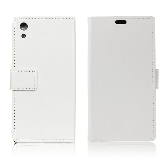 Sony Xperia XA1 crazy horse läderfodral - Vit