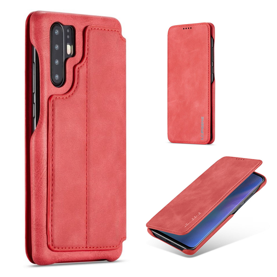 LC.IMEEKE Huawei P30 Pro Retro läderfodral - Röd