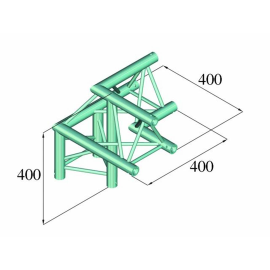 Alutruss DECOLOCK DQ3-PAL31 3-punkts travers 3-vägs hörn 90 °