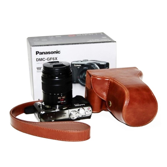 Panasonic GF6 with 14-42mm kameraskydd med bärrem PU läder avtagbar skyddande - Panasonic GF6 with 14-42mm kameraskydd med bärrem PU läder avtagbar sk