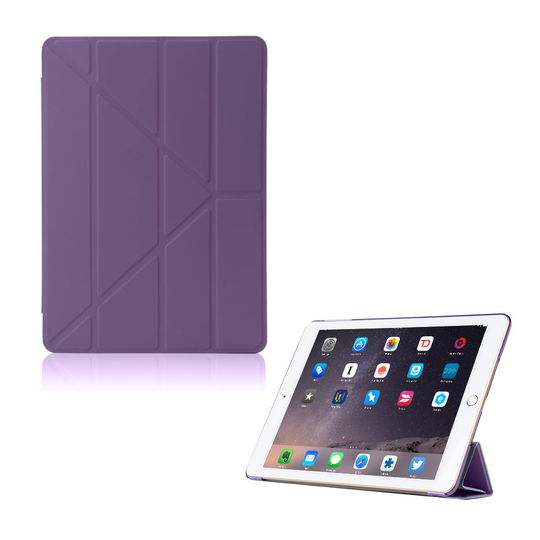 iPad (2017) origami läderfodral - Lila