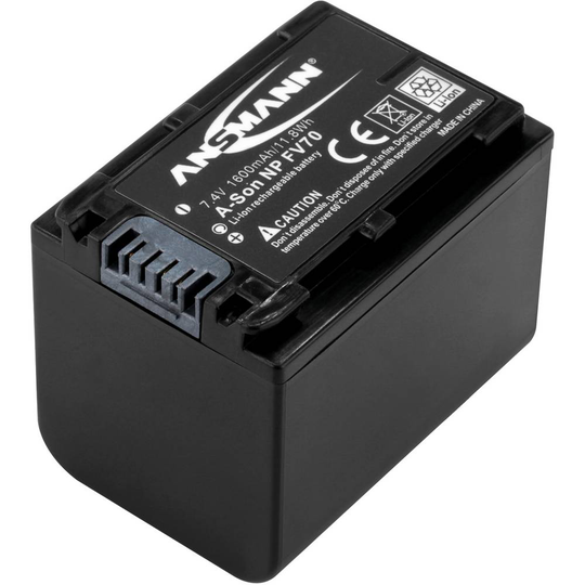 Ansmann A-Son NP FV 70 Kamerabatteri Ersättning originalbatteri NP-FV70 7.4 V 1600 mAh