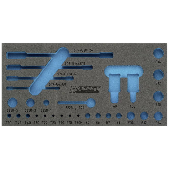 Hazet 163-345L 163-345L Skumgummiinlägg (L x B) 342 mm x 172 mm