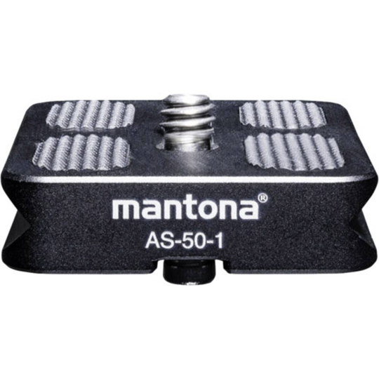 Mantona mantona AS-50-1 Schnellwechselplatte Snabbväxlingsplatta Yttergänga=1/4