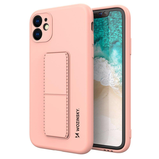 Wozinsky Kickstand Silicone Skal iPhone 11 - Rosa