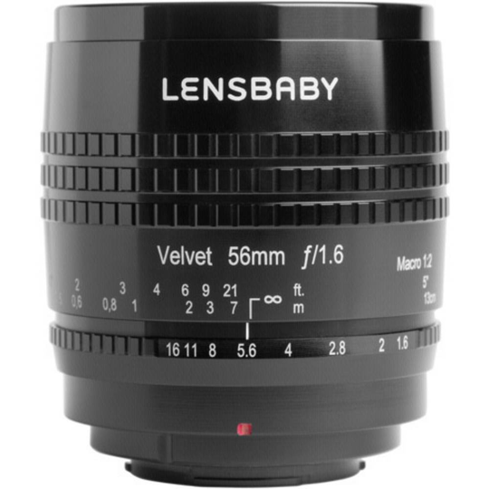 Lensbaby Velvet 56 Fuji X Standard-objektiv f/16 - 1.6 56 mm