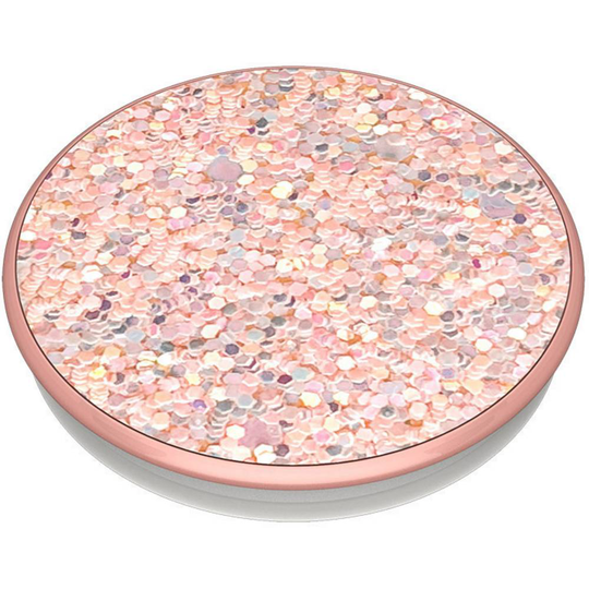 POPSOCKETS Sparkle Rose Stativ för mobiltelefon Ganmmalrosa, Glittereffekt N/A