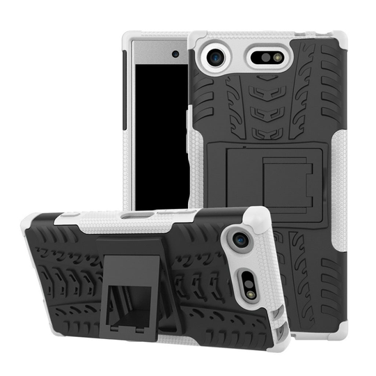 Sony Xperia XZ1 Compact Skal med kickstand funktion - Vit