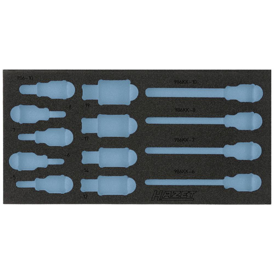 Hazet 163-220L 163-220L Skumgummiinlägg (L x B) 342 mm x 172 mm