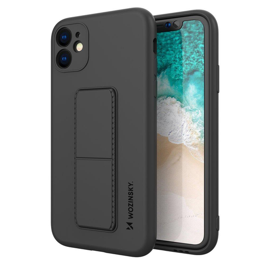 Wozinsky Kickstand Silicone Skal iPhone 11 - Svart