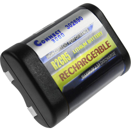 Connect 3000 302690 Kamerabatteri Ersättning originalbatteri 2CR5 6 V 500 mAh