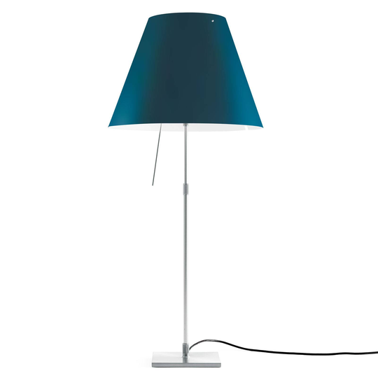 Luceplan Costanza bordslampa D13 aluminium/blå