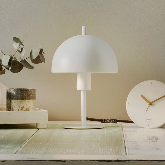 Schöner Wohnen Kia bordslampa vit höjd 24 cm