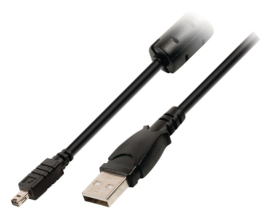 USB 2.0-kabel USB A hane - Minolta 8-stifts hankontakt 2.00 m Svart
