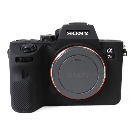 Sony Alpha A9 / A7RIII kamerahus skydd silikon - Svart