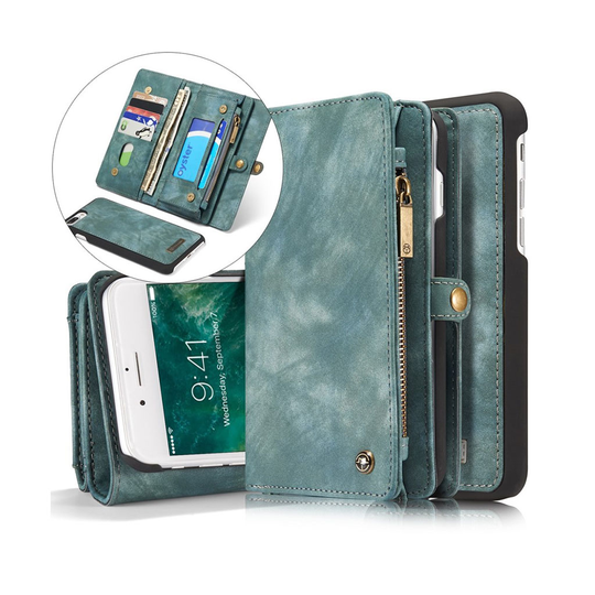 Caseme Split Läderfodral till iPhone 7 Plus / 8 Plus - Blå