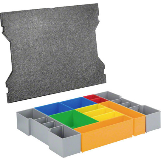 Bosch Professional 1600A016N9 L-BOXX Inmatningsfack 12 delar (L x B x H) 409 x 319 x 63 mm
