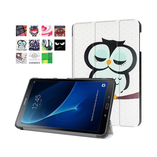 Läderfodral för Samsung Galaxy Tab A 10.1 (2016) - Sovande Uggla