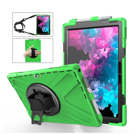 Mocrosoft Surface Pro 6 X-Shape combo fodral - Grön
