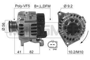 Generator, AUDI,SEAT,SKODA,VW, 06B 903 016 B, 06B 903 016 E, 06B 903 016 EX, 4486602