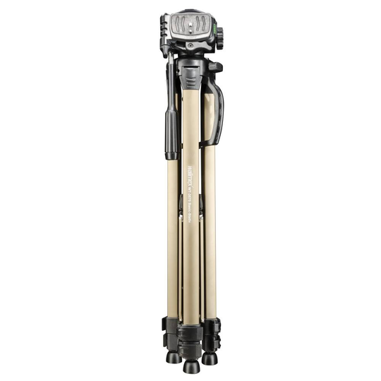 Walimex WT-3570 Trebensstativ 1/4 Arbetshöjd=63 - 165 cm Creme 3D-panering, inkl. väska