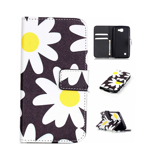 Moberg PU-läderfodral för LG K4 - Daisy Blommor