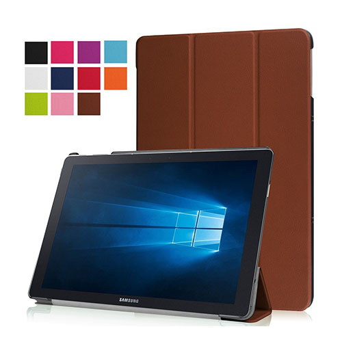 Amdrup Läderfodral till Samsung Galaxy TabPro S - Brun