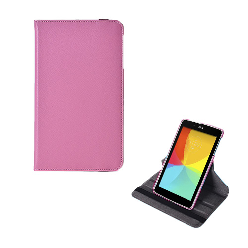Borelius LG G Pad 8.0 Läder Rotations Fodral - Rosa
