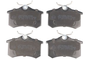 Bromsbeläggsats, Bakaxel, Framaxel, AUDI,CITROËN,DS,FIAT,FORD,LANCIA,OPEL,PEUGEOT,RENAULT,SEAT,SKODA,VW, 1001096, 1027640, 1115107, 1343