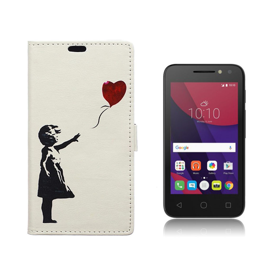 Alcatel OneTouch Pixi 4 (4) läderfodral - Flygande ballong