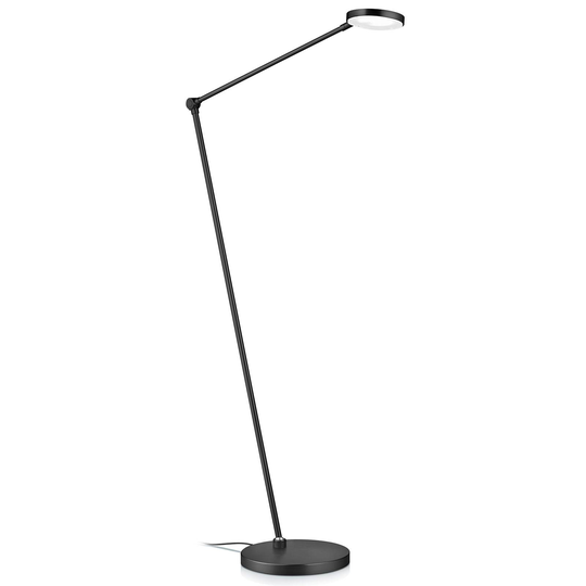 LED-golvlampa Thea-S geststyrning, svart