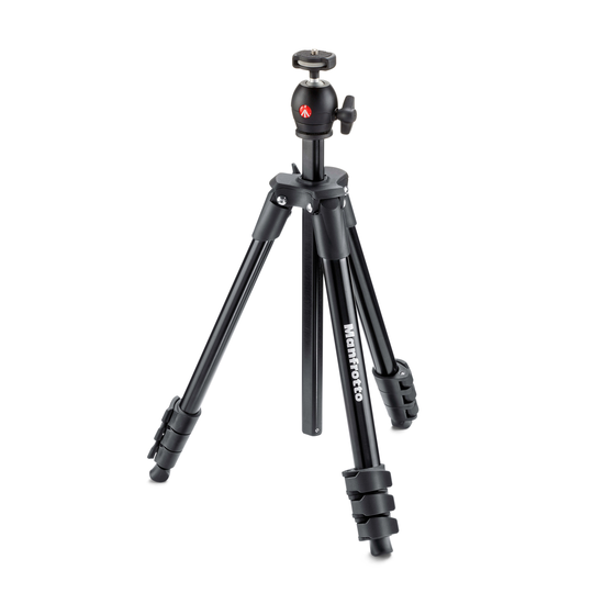 MANFROTTO Stativkit Compact Light Svart Alu.