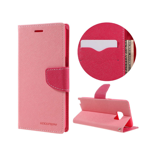 Fancy Läderfodral för Samsung Galaxy Note 7 - Rosa