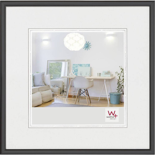 walther+ design KV330B Växelram akryl Pappersformat: 30 x 30 cm Svart