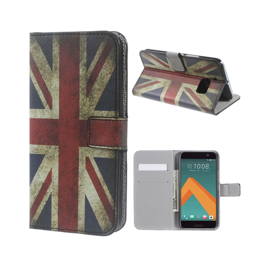 Moberg HTC 10 Läderfodral - UK Flagga