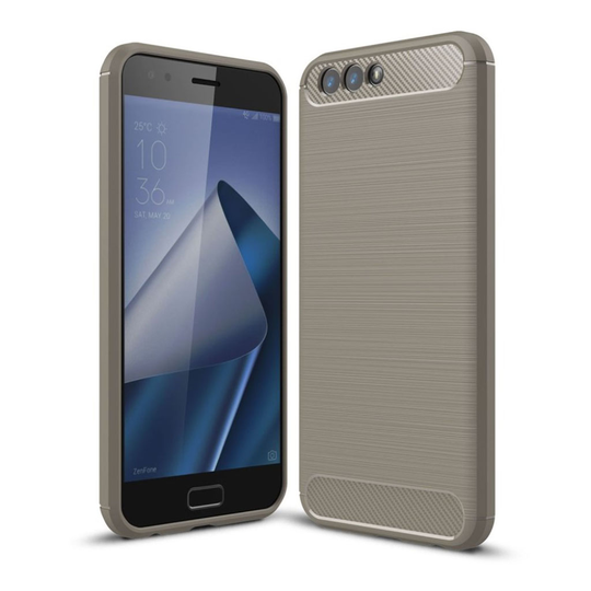 ASUS Zenfone 4 (ZE554KL) Unikt kolfiber skal - Grå