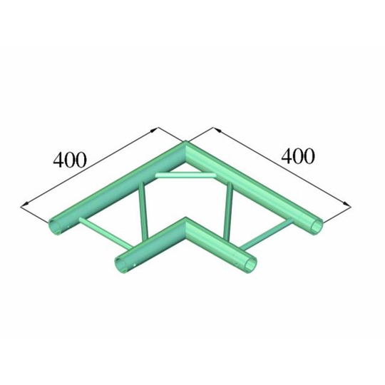 Alutruss DECOLOCK DQ2-PAC21H 2-punkts travers Hörn 90 °