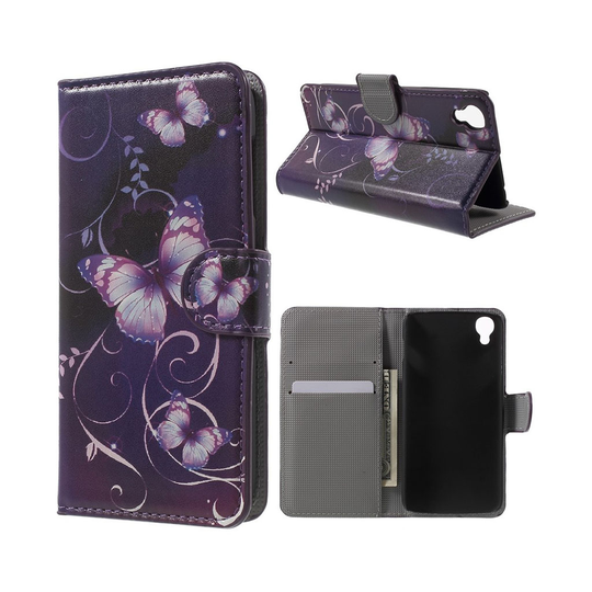 Moberg Alcatel OneTouch Idol 3 (4.7) Fodral - Lila Fjäril