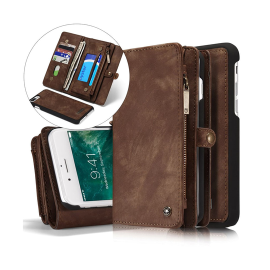Caseme Split Läderfodral till iPhone 7 Plus / 8 Plus - Brun