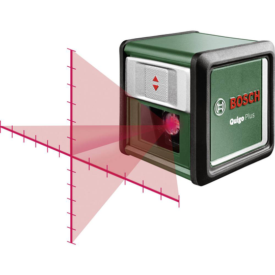 Bosch Home and Garden Quigo Plus Optisk enhet för nivellering självnivellerande, inkl. stativ Räckvidd (max.): 7 m