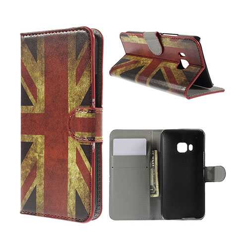 Moberg HTC One M9 Läder Fodral med Korthållare - Vintage UK Flaggaga