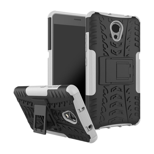 Lenovo P2 Hybird skal med kickstand - Vit