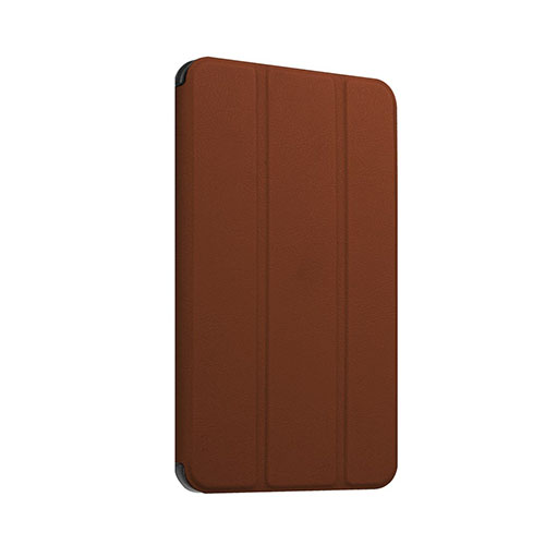 Amdrup Läderfodral med Tri-fold Stativ till Huawei MediaPad T1 7.0 - Brun