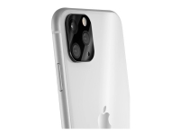 QDOS OptiGuard - Linsskydd för mobiltelefon - glas - ramfärg svart - för Apple iPhone 11 Pro, 11 Pro Max