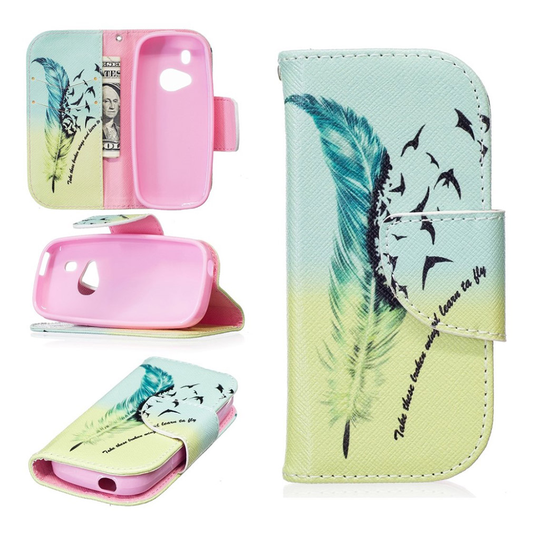 Nokia 3310 läderfodral - Fjärilsmönster