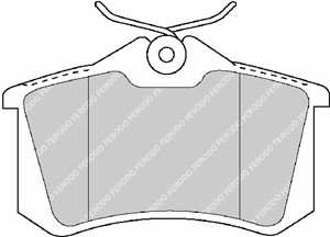 Bromsbeläggsats, Bakaxel, AUDI,FORD,RENAULT,SEAT,SKODA,VW, 1027640, 1115107, 1205557, 1343514, 1345340, 1E0698451B, 1E0698451C, 1E069845